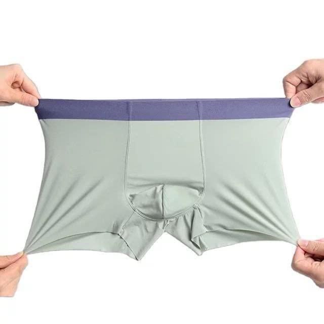 Men's Ice Silk Briefs Boxers (Pack of 3)(random colour) - CL-MA-1274